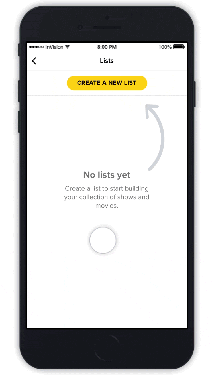 Animated walkthrough of creating a new list with the new personalization options