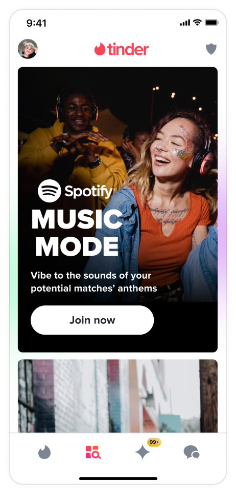 Vertical scroll layout mockup