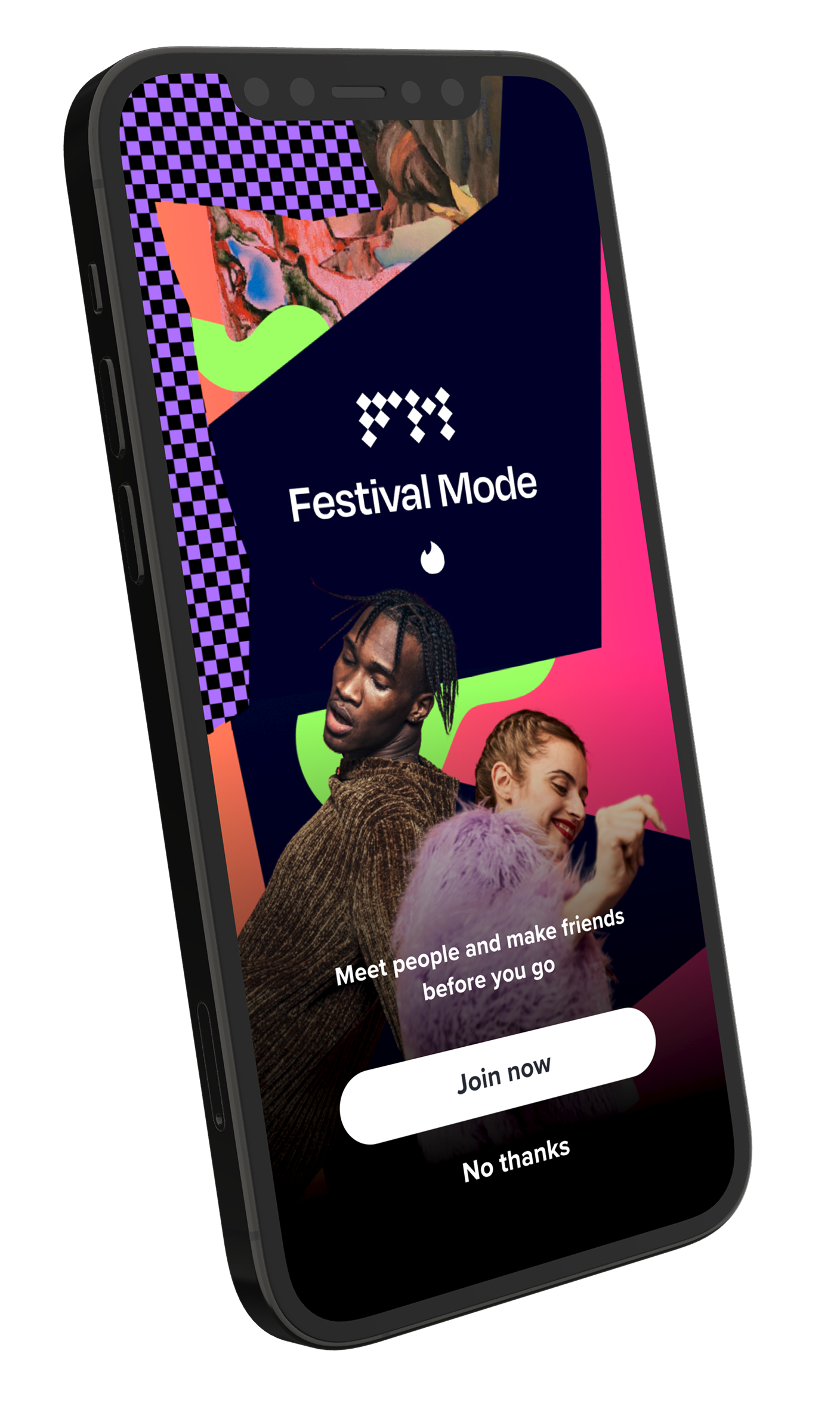 Festival Mode opt-in screen with Join now and No thanks buttons
