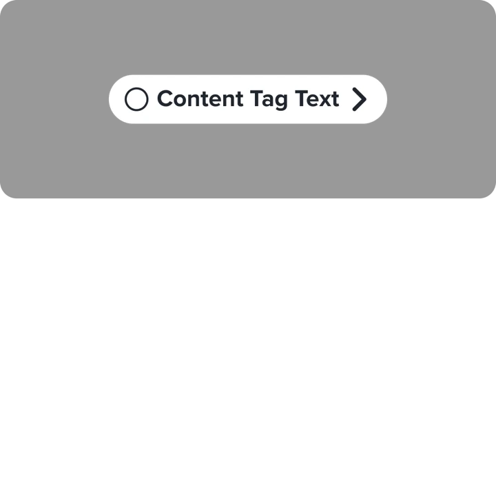 Content tag pill preview