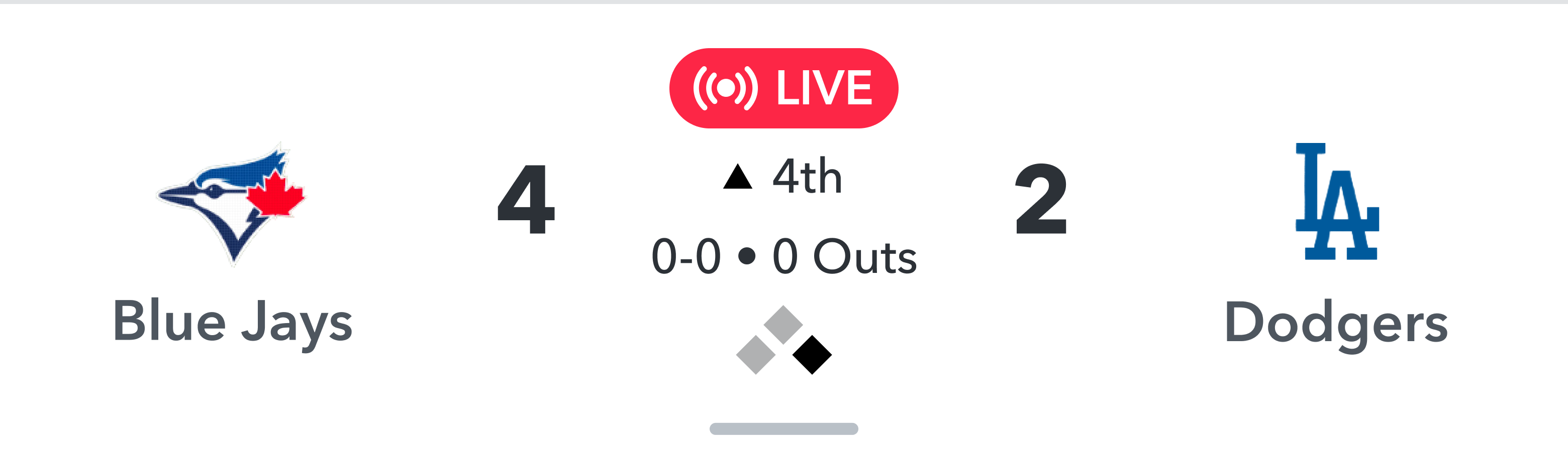 Real-time sports scoreboard pinned inside a Topic Chat