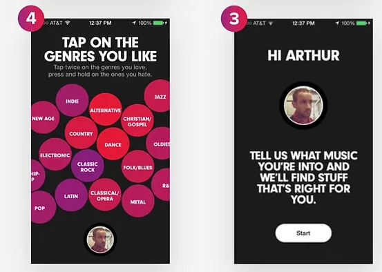 Wizard-style onboarding step 2