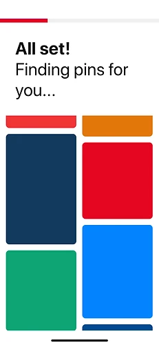 Pinterest onboarding generating personalized pins